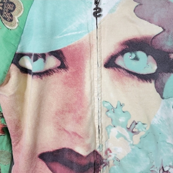 Desigual Vintage Abstract Zipup Hoodie - Picture 7 of 9